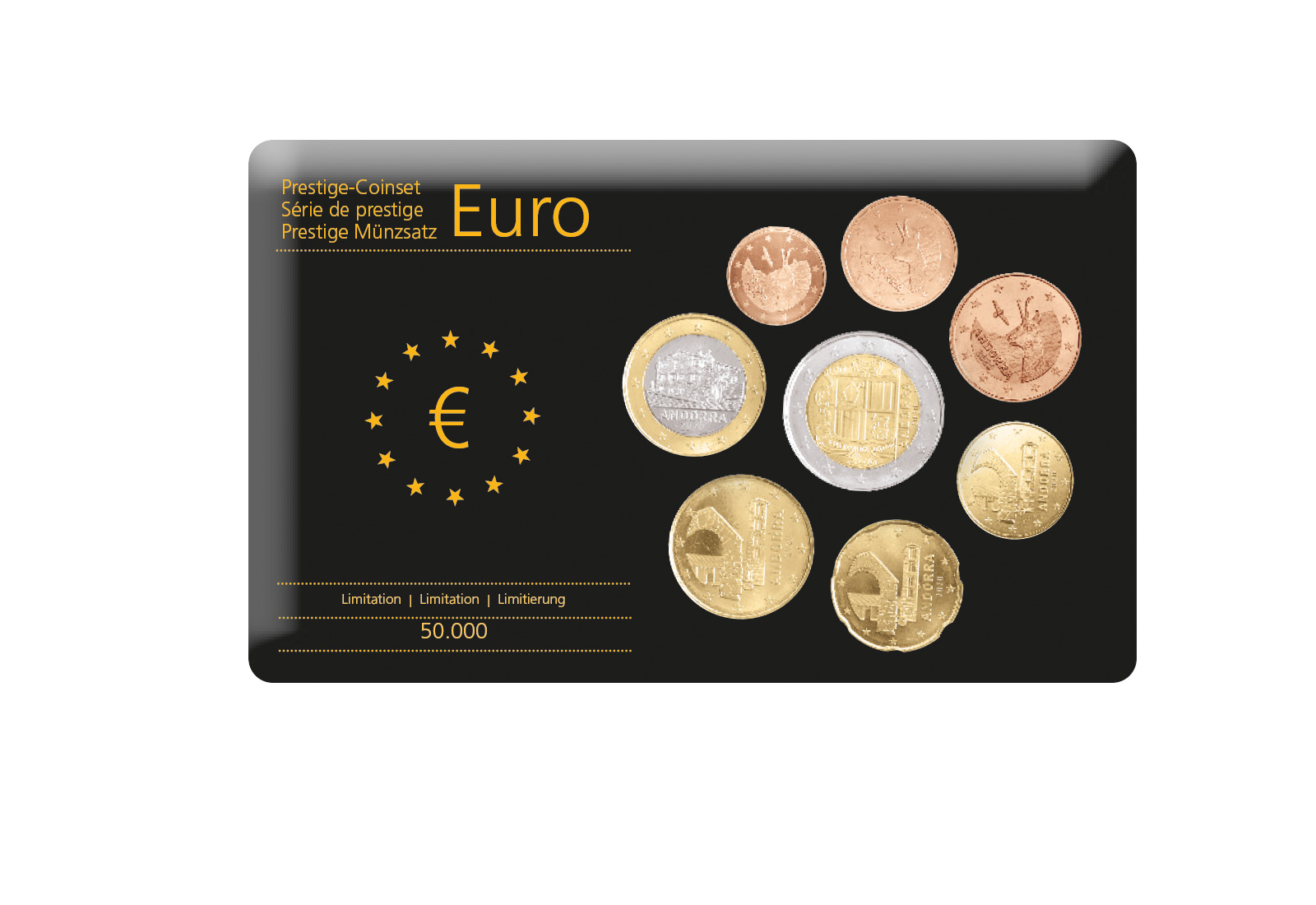 Eurosatz Andorra Jahrgang unserer Wahl im hochwertigen Blister