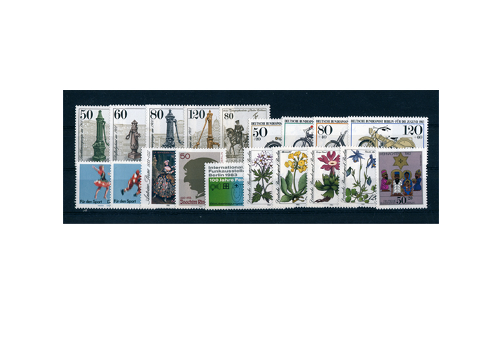 Briefmarken Berlin Jahrgang 1983 Michel-Nr. 689-707 postfrisch