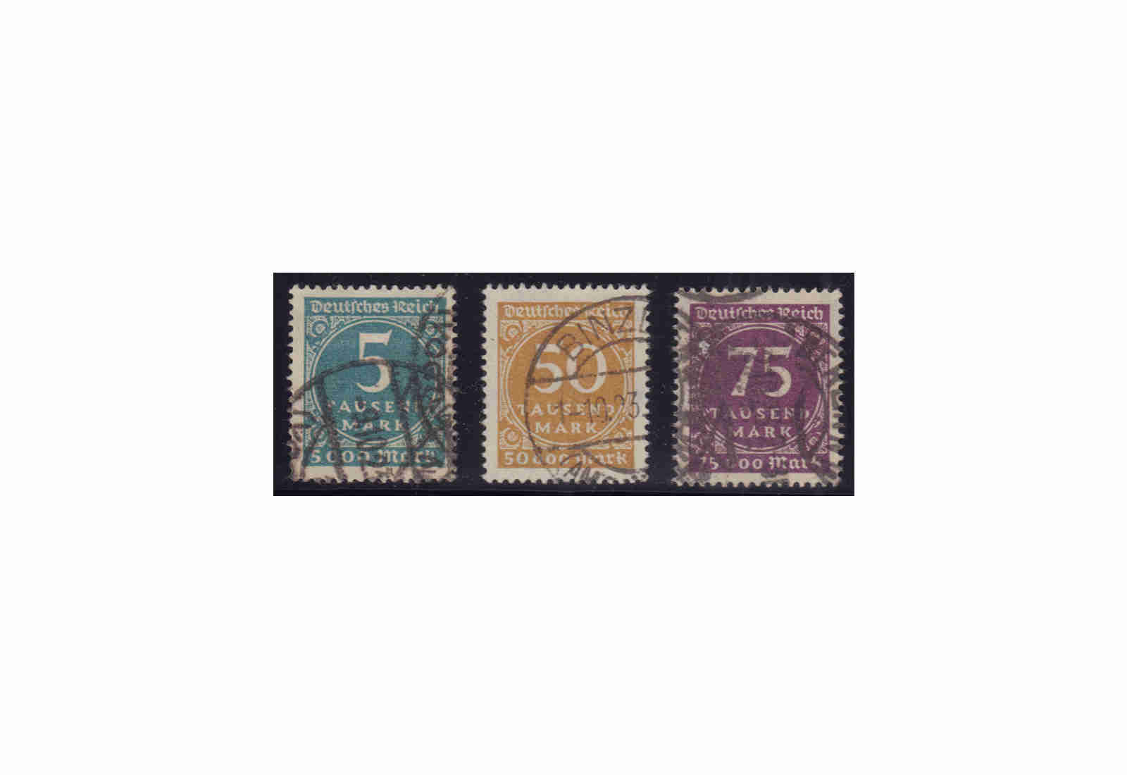 Deutsches Reich Mi.Nr. 274/276 gestempelt