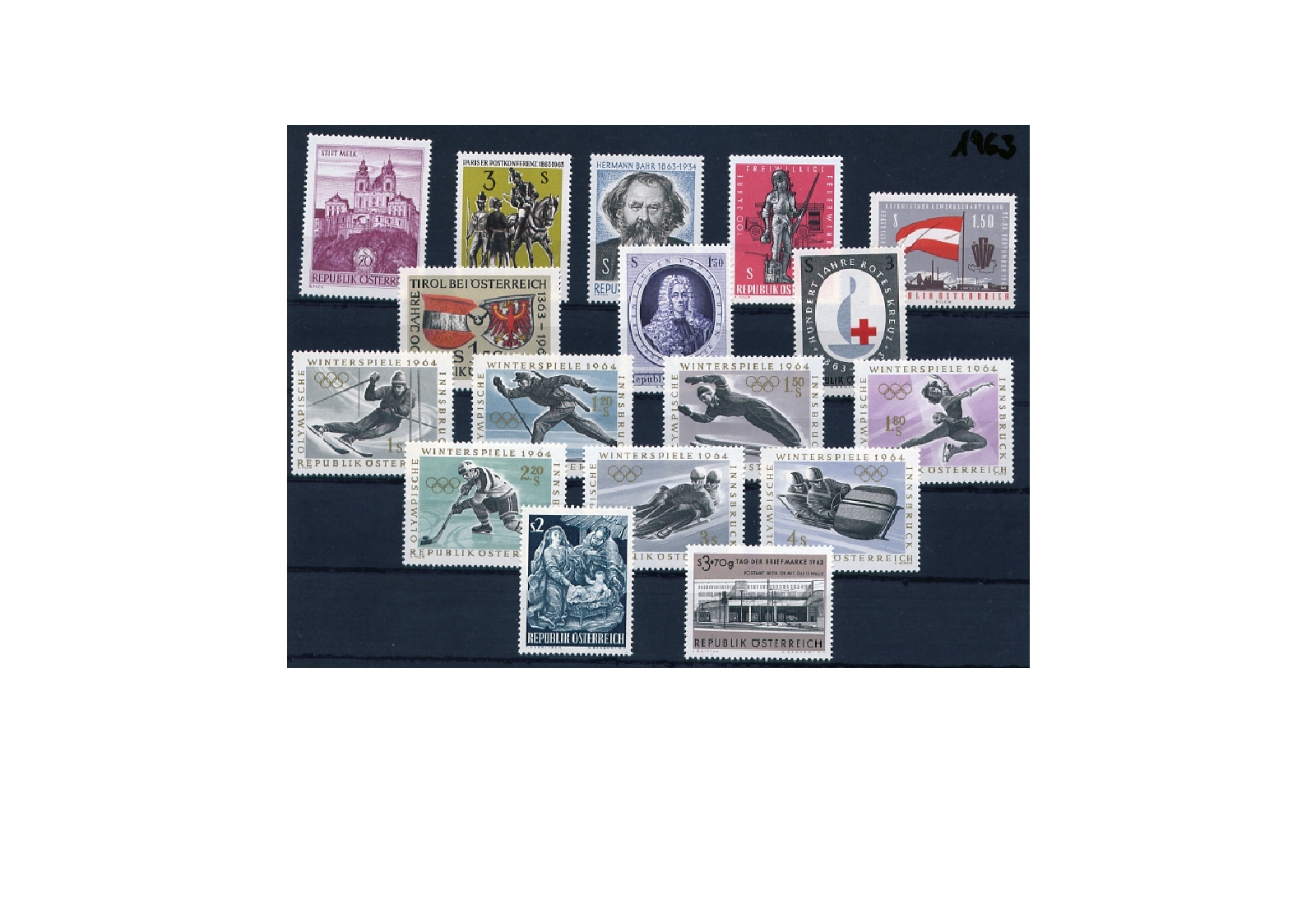 Österreich Jahrgang 1963 postfrisch