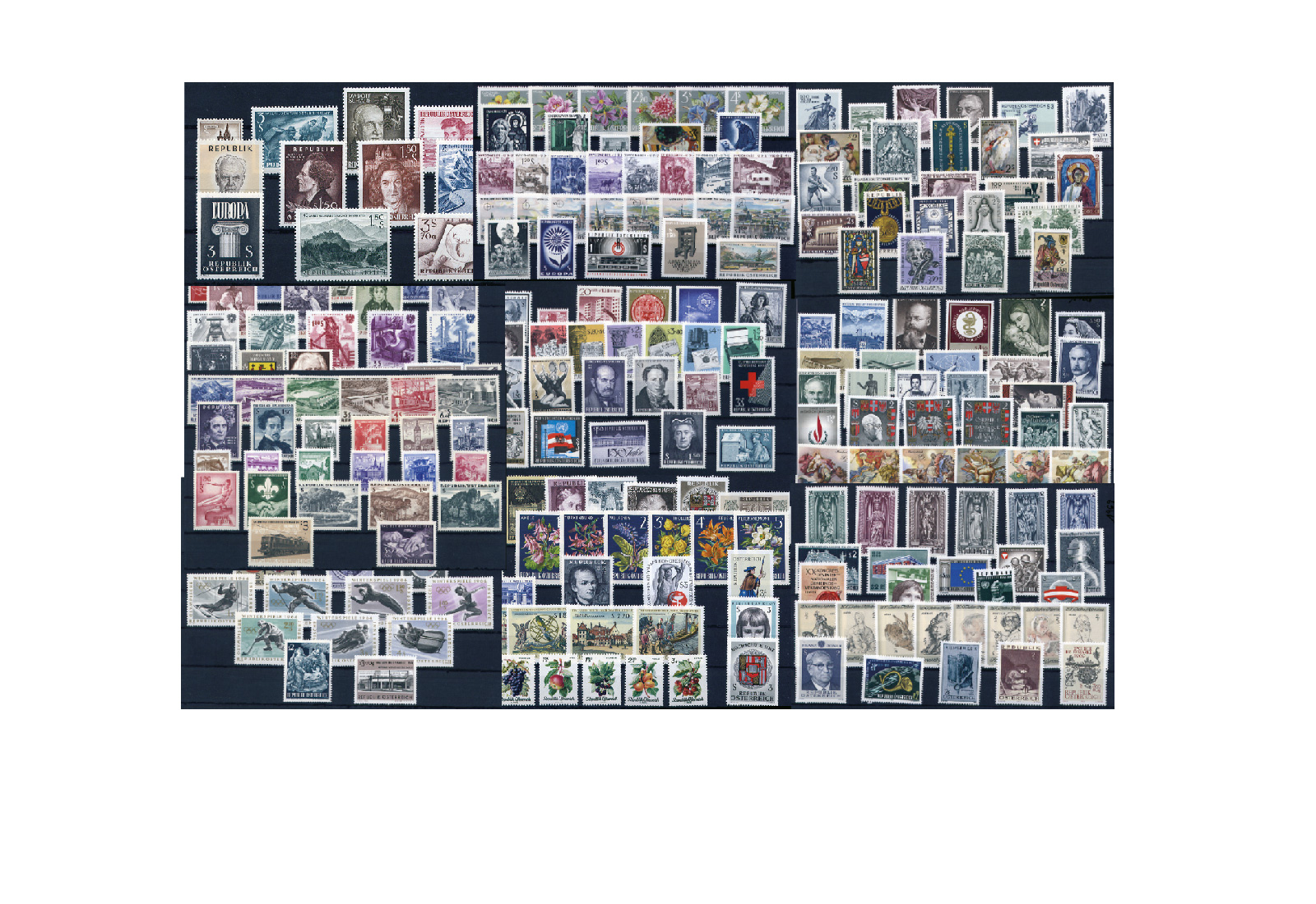 Österreich Jahrgänge 1960-1969 Michel Nr. 1073-1319 postfrisch