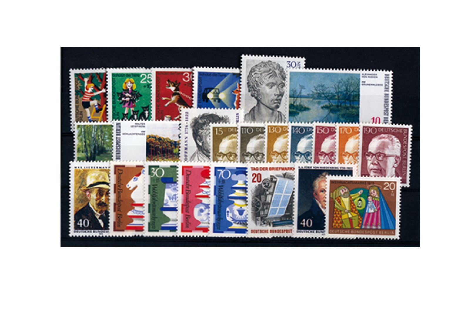 Berlin Jahrgang 1972 Mi.Nr: 418-441 gestempelt