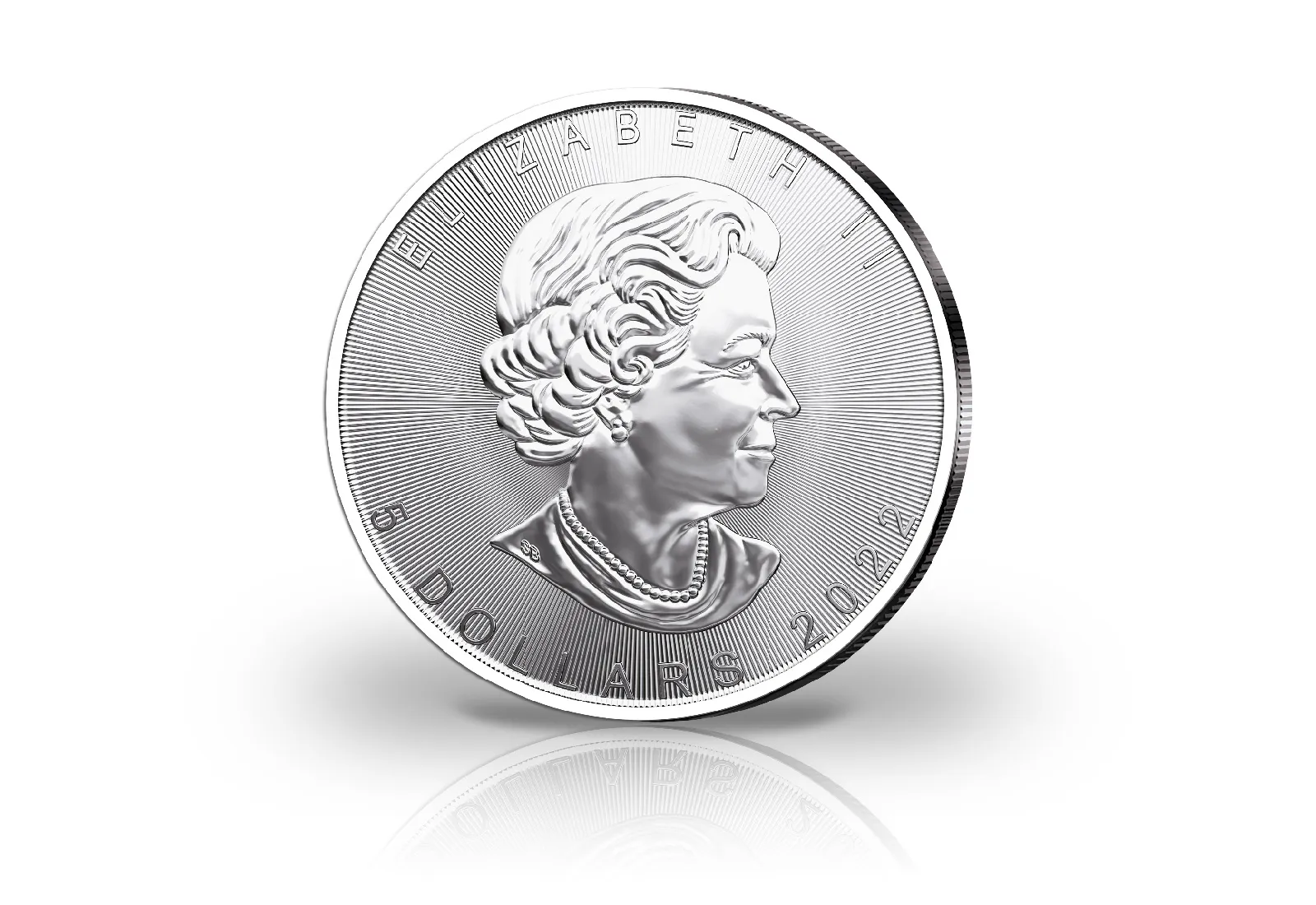 Maple Leaf 1 oz Silber Jahrgang unserer Wahl Kanada mit Farbmotiv Schneehase