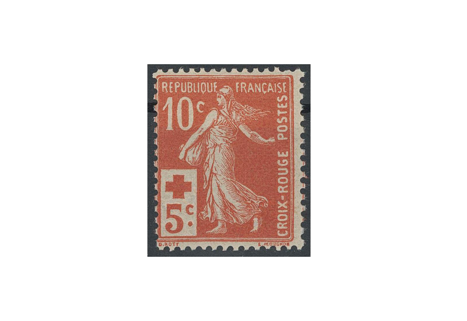 Briefmarke Frankreich Säerin 1914 Michel-Nr. 126 postfrisch