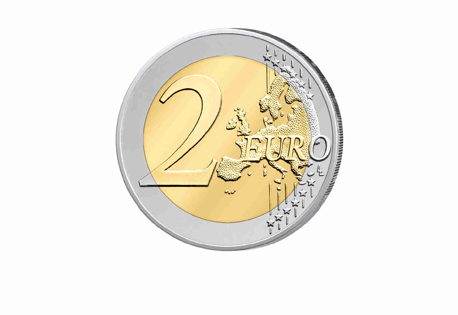 2 Euro mit Farbapplikation Serie Kunst Anna selbdritt