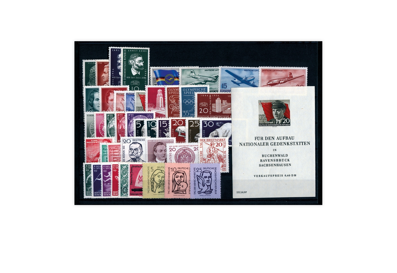 DDR Jahrgang 1956 gestempelt