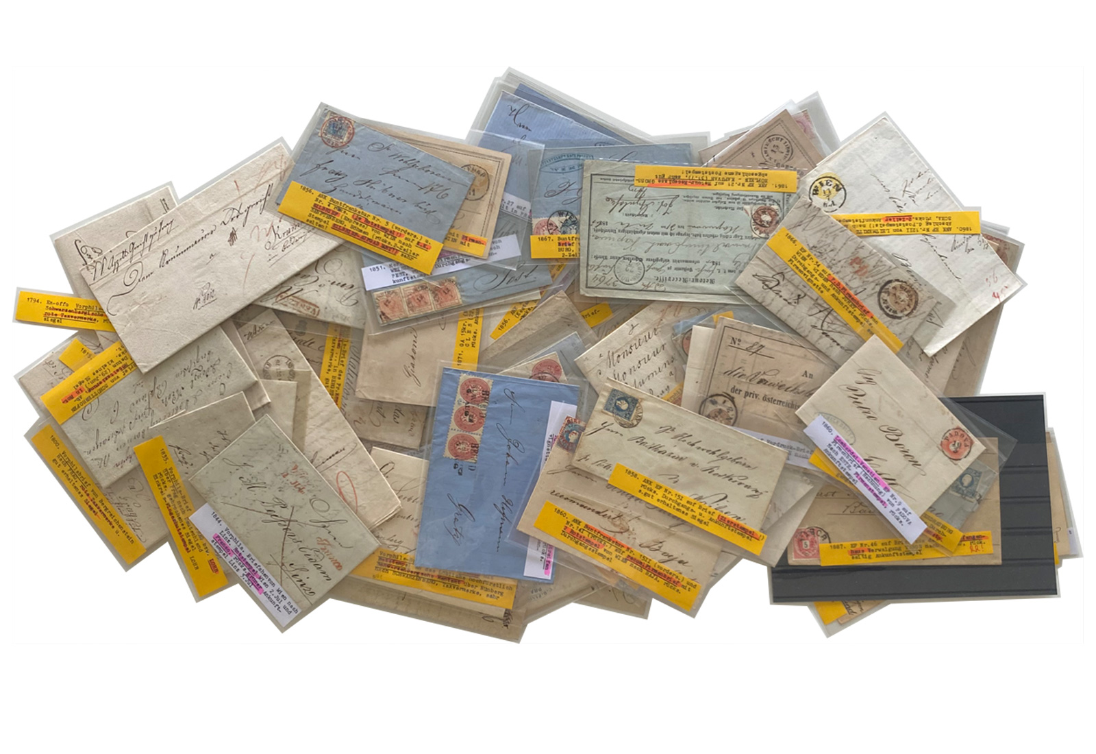1771/1900, Österreich - Beleg-Partie ab Vorphilatelie mit Gebieten