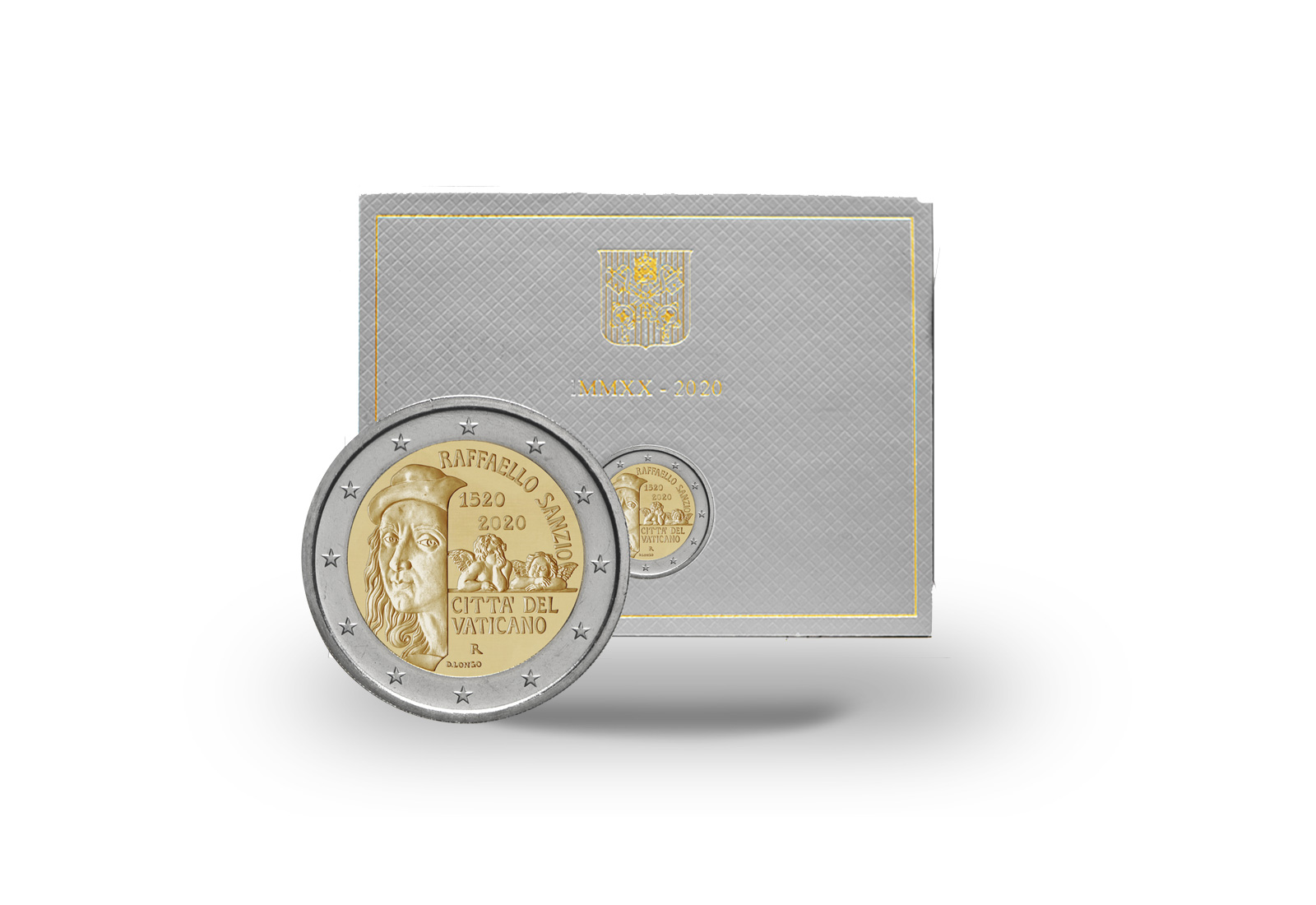 2 Euro 2020 Vatikan 500. Todestag Raffael st im Blister