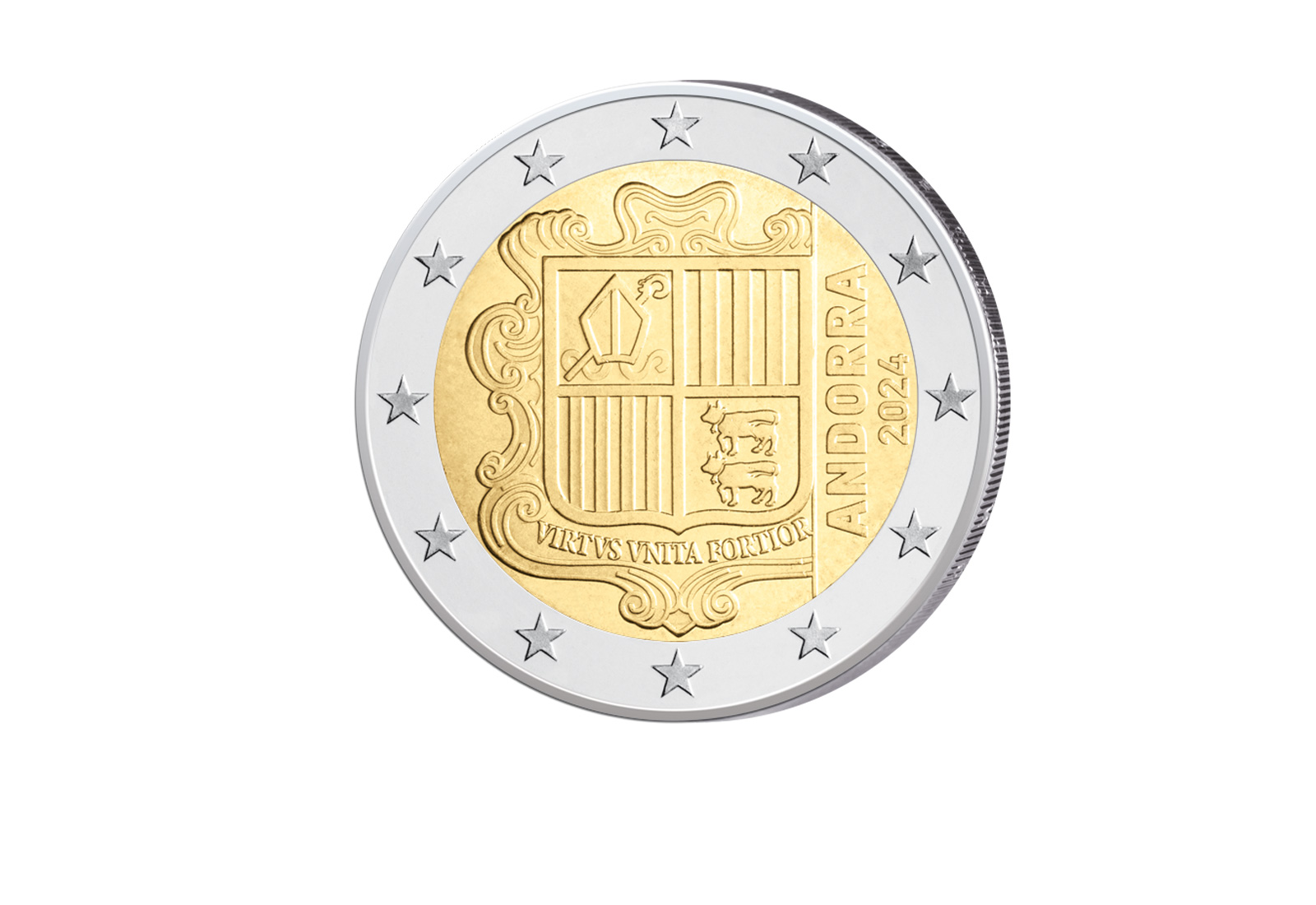 2 Euro 2024 Andorra Kursmünze
