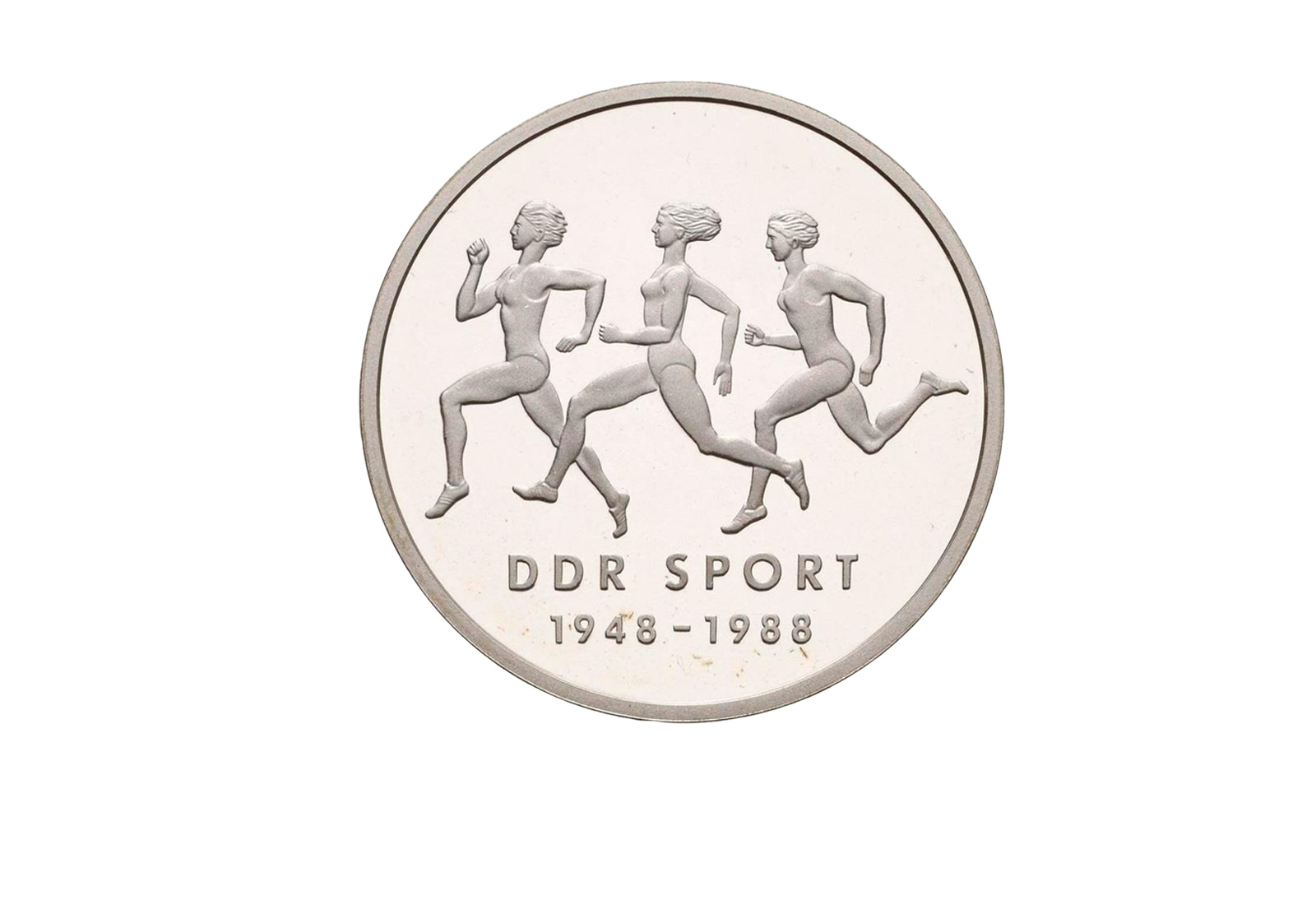 DDR 10 Mark Probe 1988 PP 40 Jahre Turn- und Sportbund DDR Jaeger-Nr. 1623P