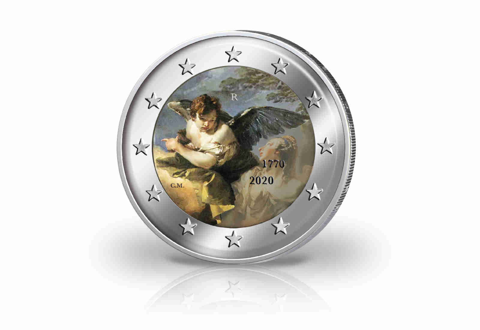 2 Euro 2020 San Marino 250. Todestag von Giambattista Tiepolo mit Farbmotiv