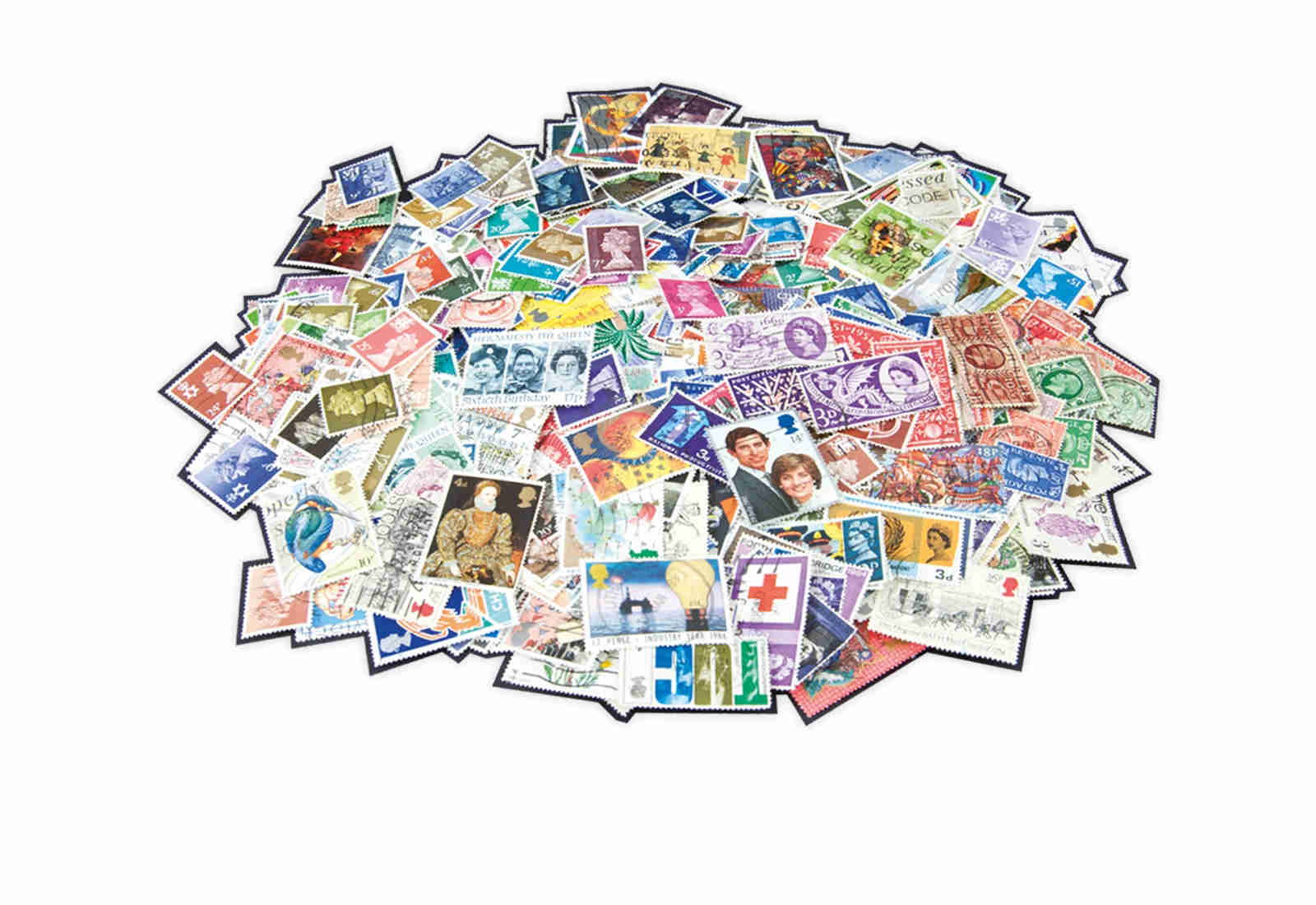 Briefmarken Großbritannien 200 Marken postfrisch und gestempelt