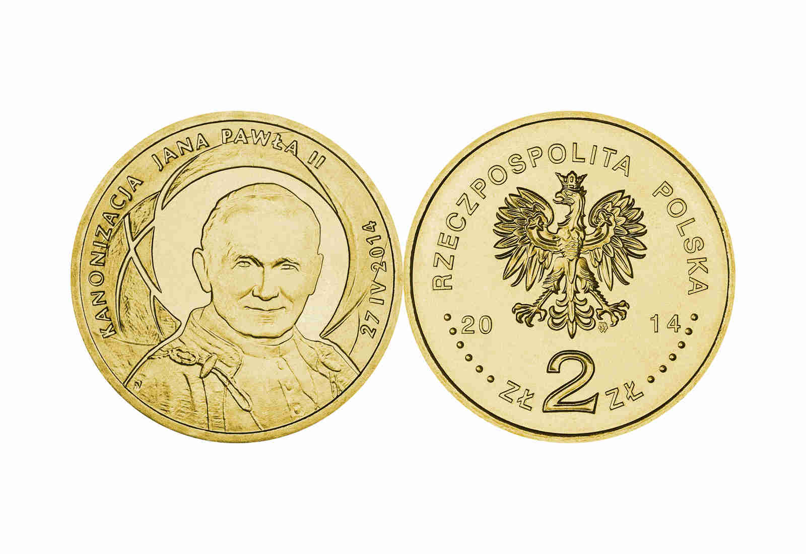 Souvenir - Karte Kollektion Papst Franziskus und Johannes Paul II.