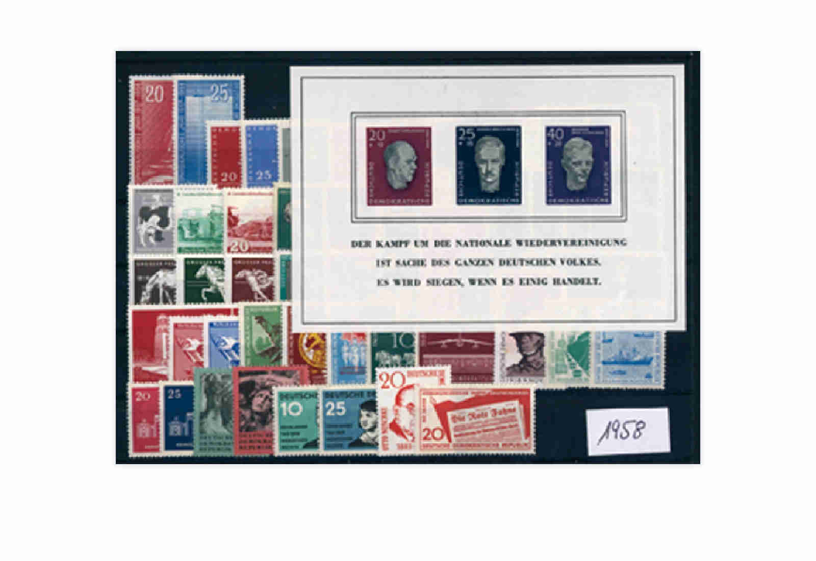 DDR Jahrgang 1958 postfrisch