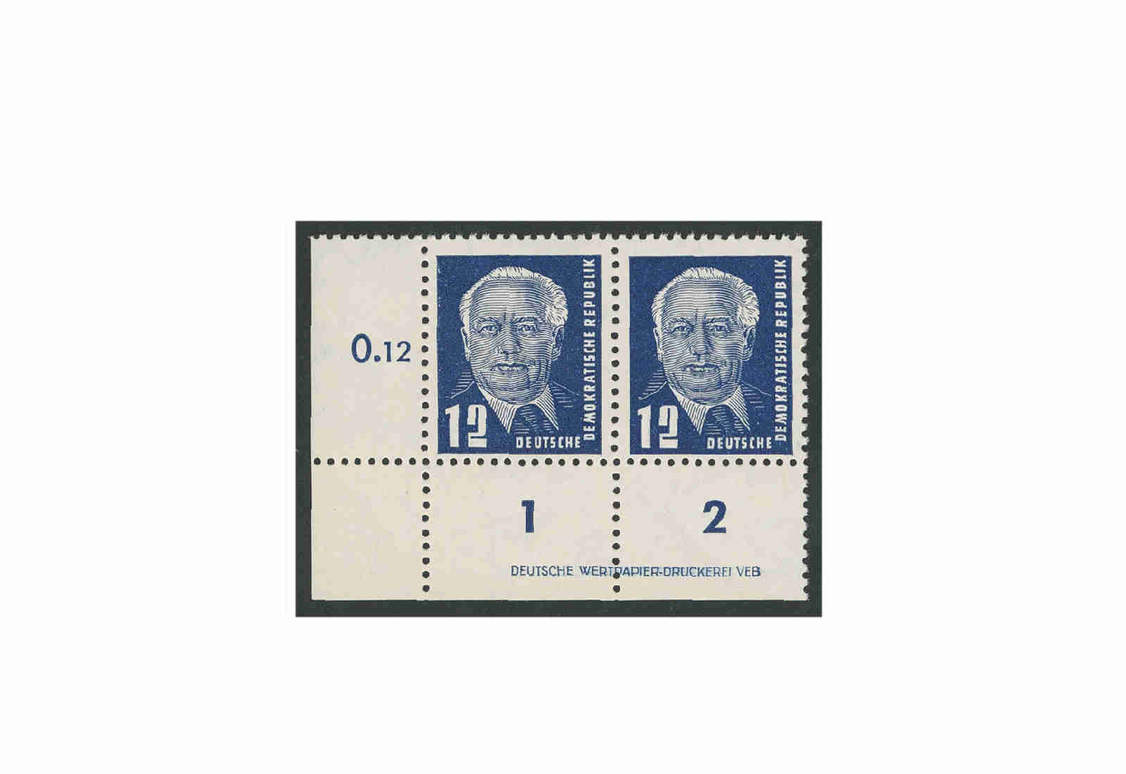 Briefmarken DDR Pieck II 1952 Michel-Nr. 323 DV postfrisch