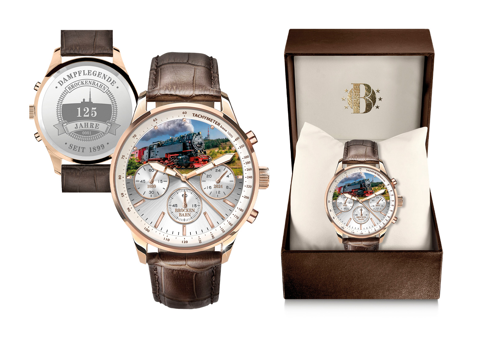 Herren Armbanduhr - Faszination Brockenbahn