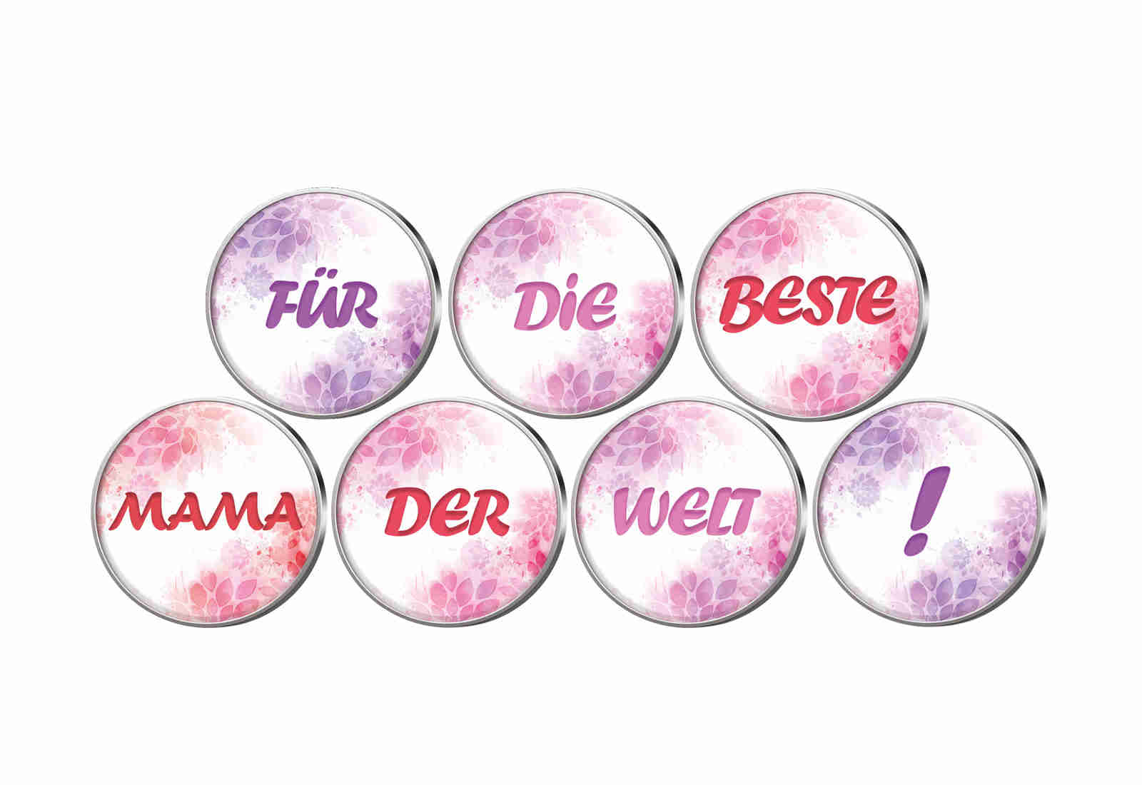 Muttertag 7er Kollektion mit Farbapplikation im Etui inkl. Zertifikat