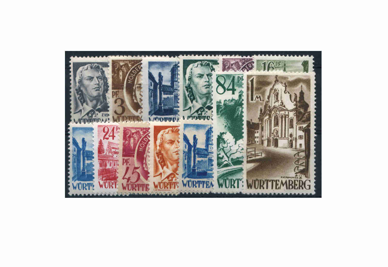 Württemberg Mi.Nr. 1/13 postfrisch