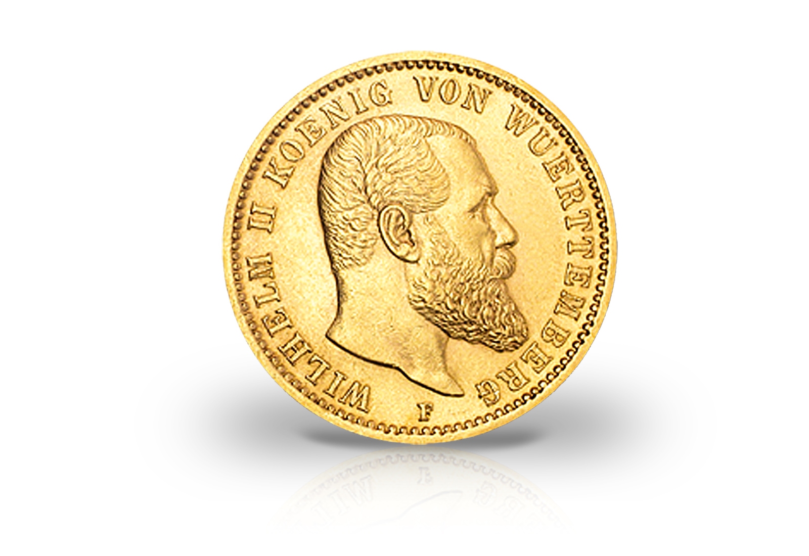 20 Mark Goldmünze 1894-1914 Deutsches Kaiserreich Württemberg König Wilhelm II. Jaeger-Nr. 296