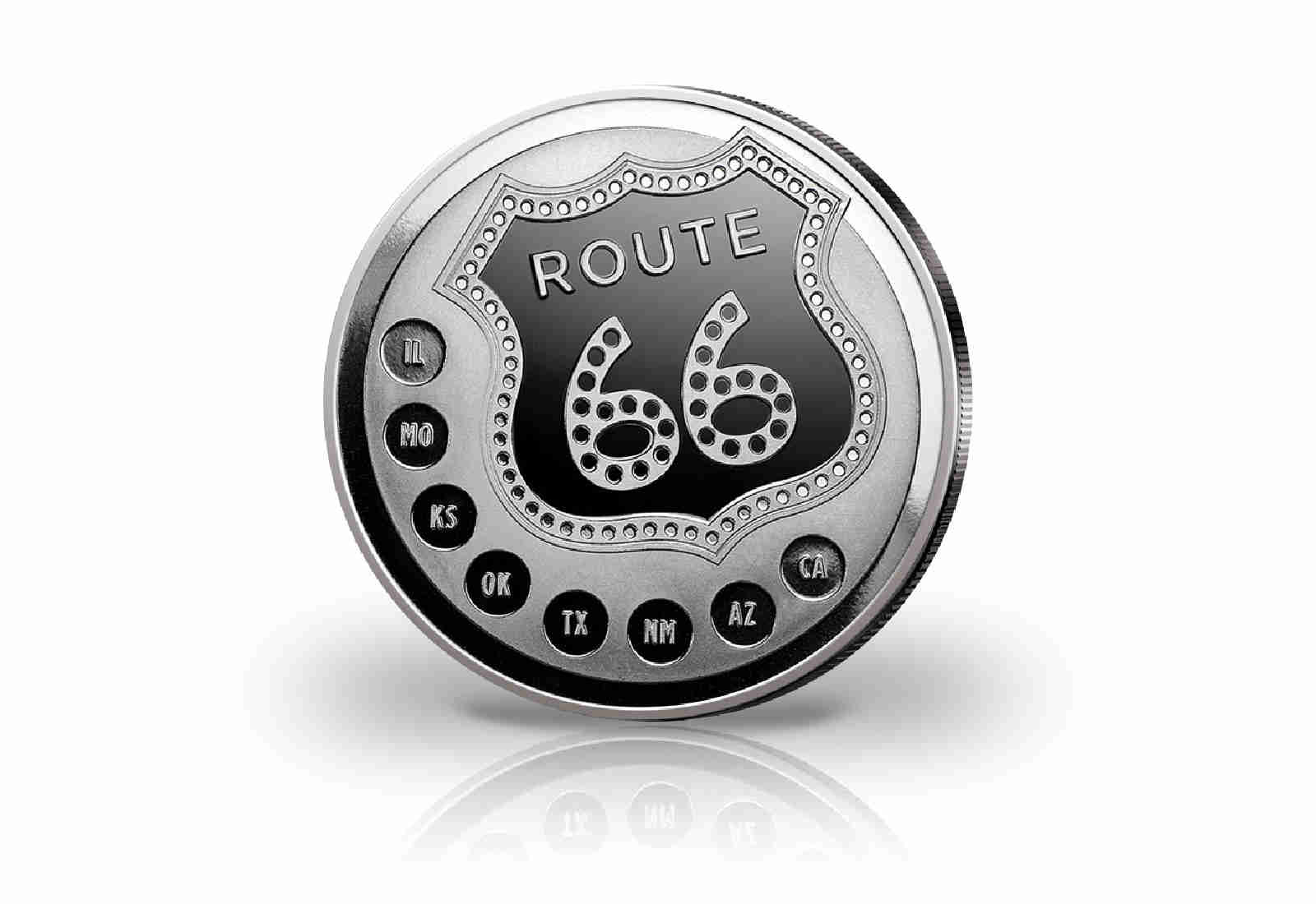 Get your kicks on Route 66 1 oz Silber USA