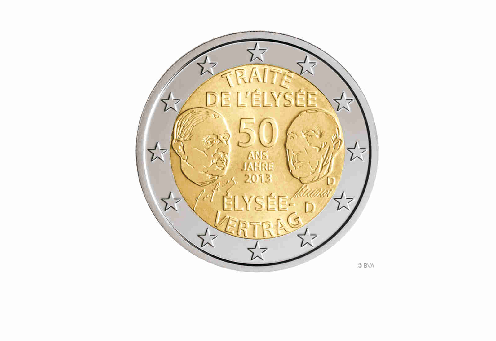 2 Euro 2013 Deutschland 50 Jahre Élysée-Vertrag Prägestätte unserer Wahl