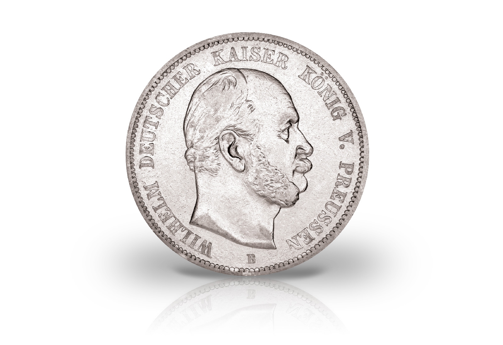 5 Mark 1874 Deutsches Kaiserreich Preußen Kaiser Wilhelm I. Prägestätte A Jaeger-Nr. 97