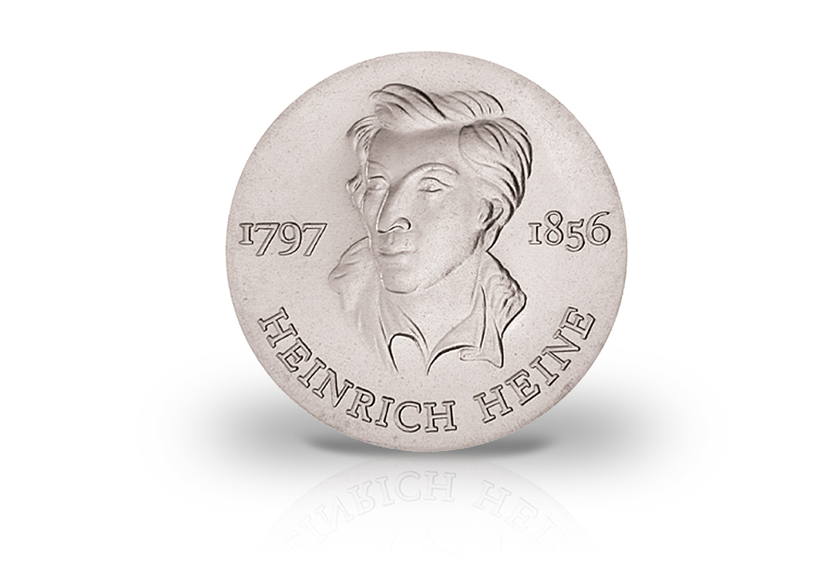 10 Mark Gedenkmünze 1972 DDR  Heinrich Heine Jaeger-Nr. 1542