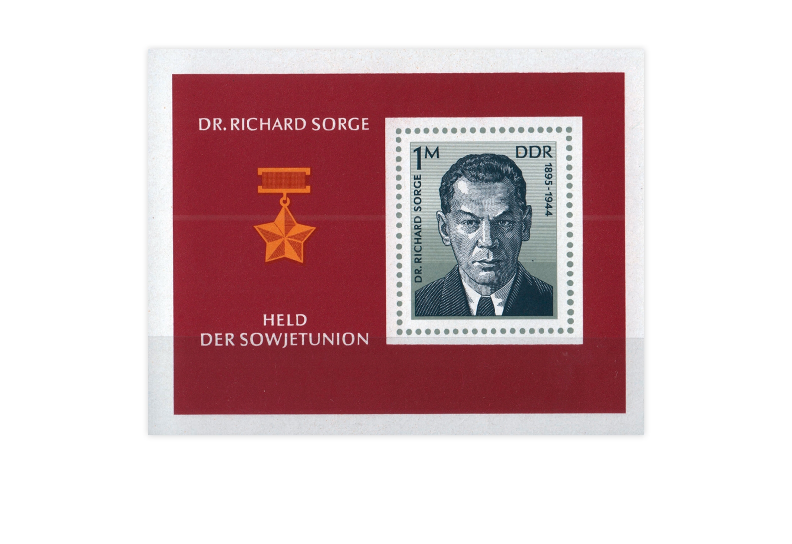 DDR Block 44 Dr. Richard Sorge 1976 postfrisch