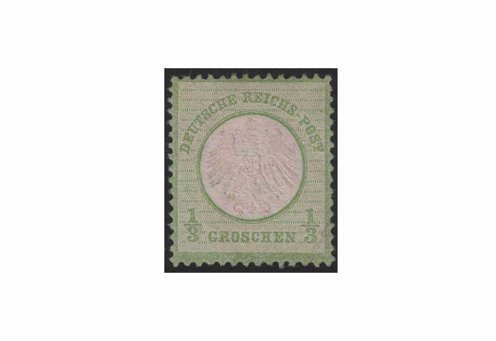 Biefmarke Deutsches Reich Brustschilde 1872 Michel-Nr. 2 ungebraucht ohne Gummierung