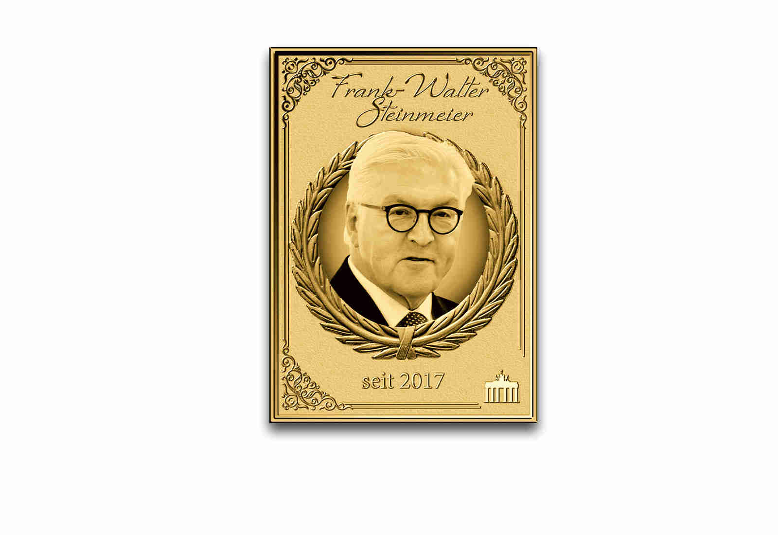 Goldmünzbarren Bundespräsident Frank-W. Steinmeier 999/1000 Gold