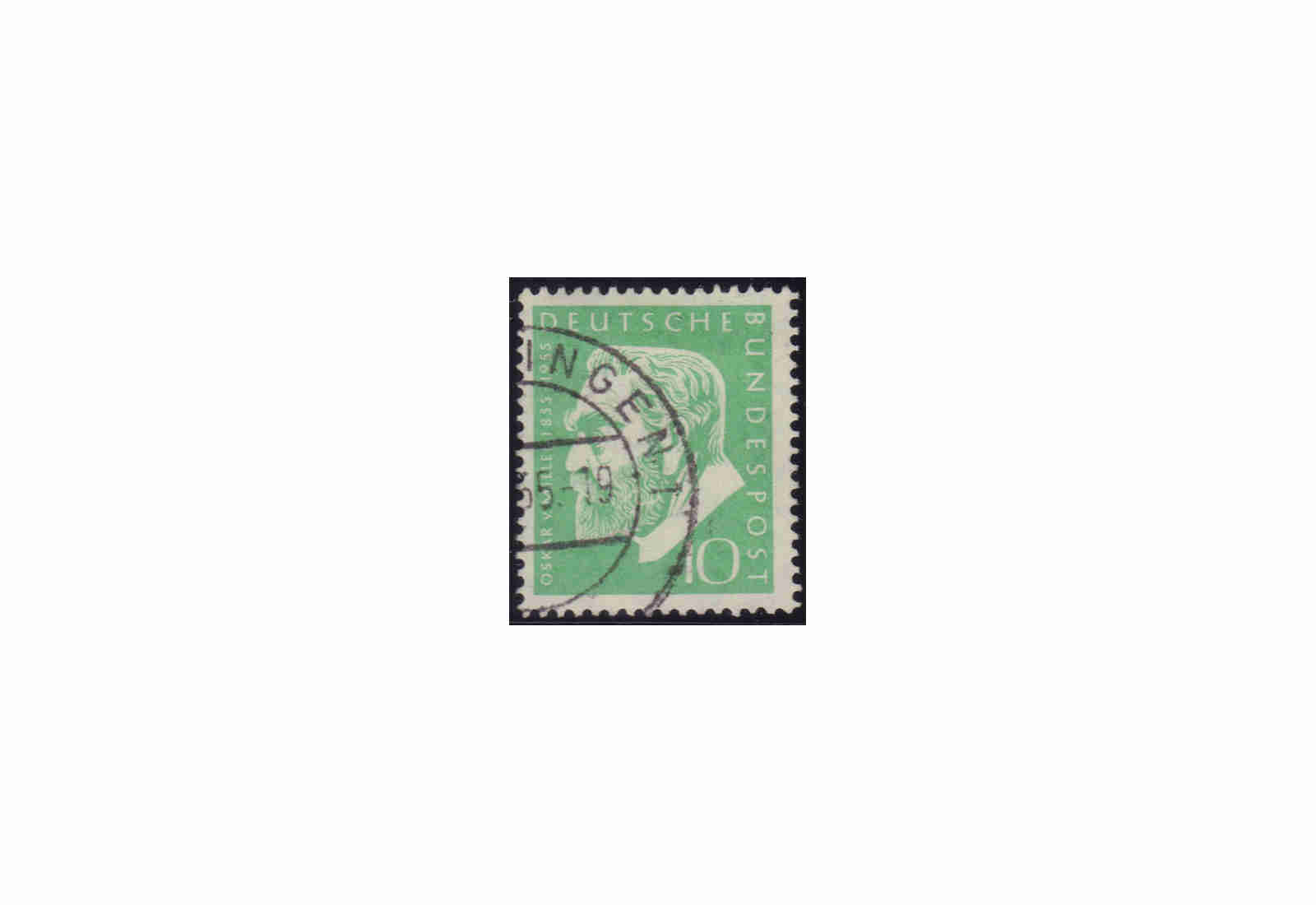 BRD Michel-Nr. 209 gestempelt Oskar von Miller 1955