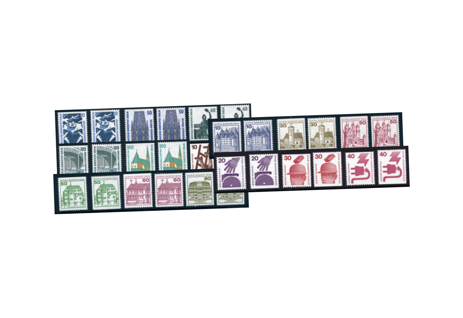 Berlin Briefmarken C/D Werte komplett