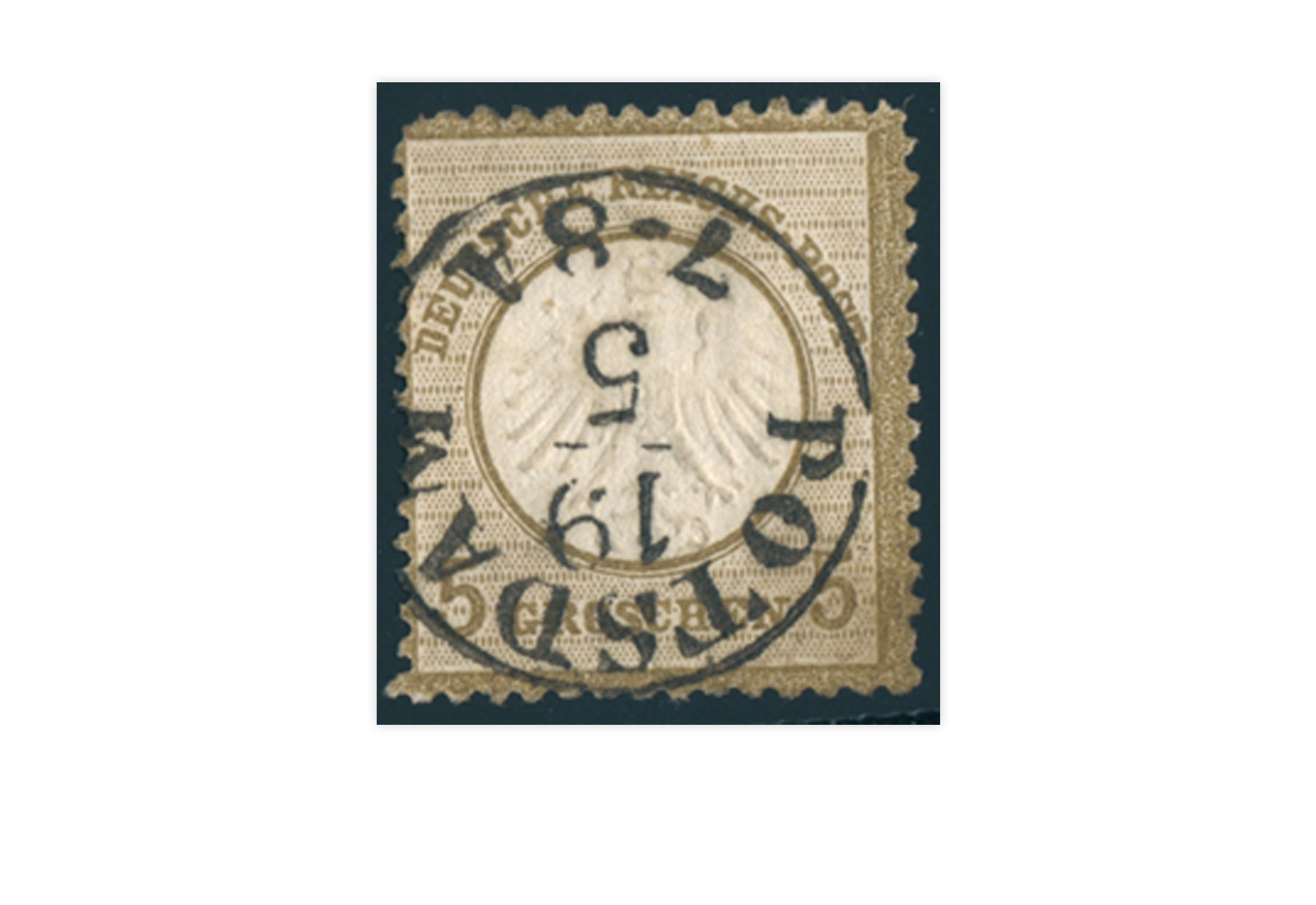 Briefmarke Deutsches Reich Brustschild 1872 Michel-Nr. 6 gestempelt