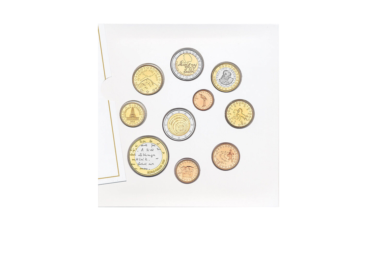 Kursmünzensatz 2023 Slowenien st im Blister inkl. 3 Euro Münze