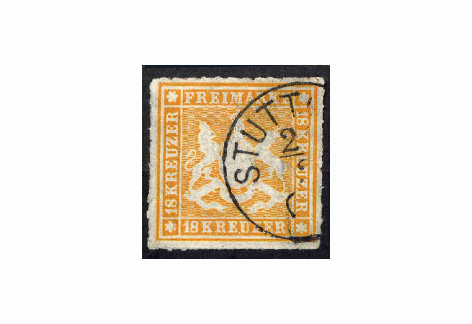 Briefmarke Altdeutschland Württemberg Freimarke 1867 Michel-Nr. 34 gestempelt geprüft