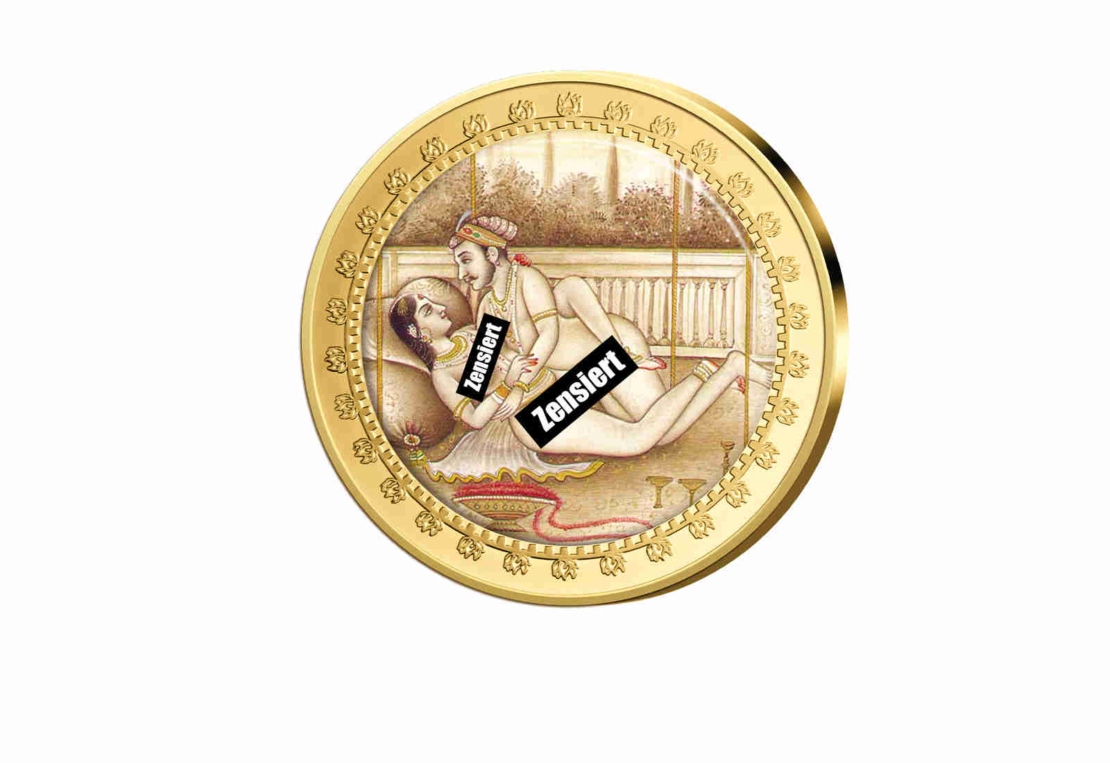 Kamasutra Farbapplikation Die pressende Stellung