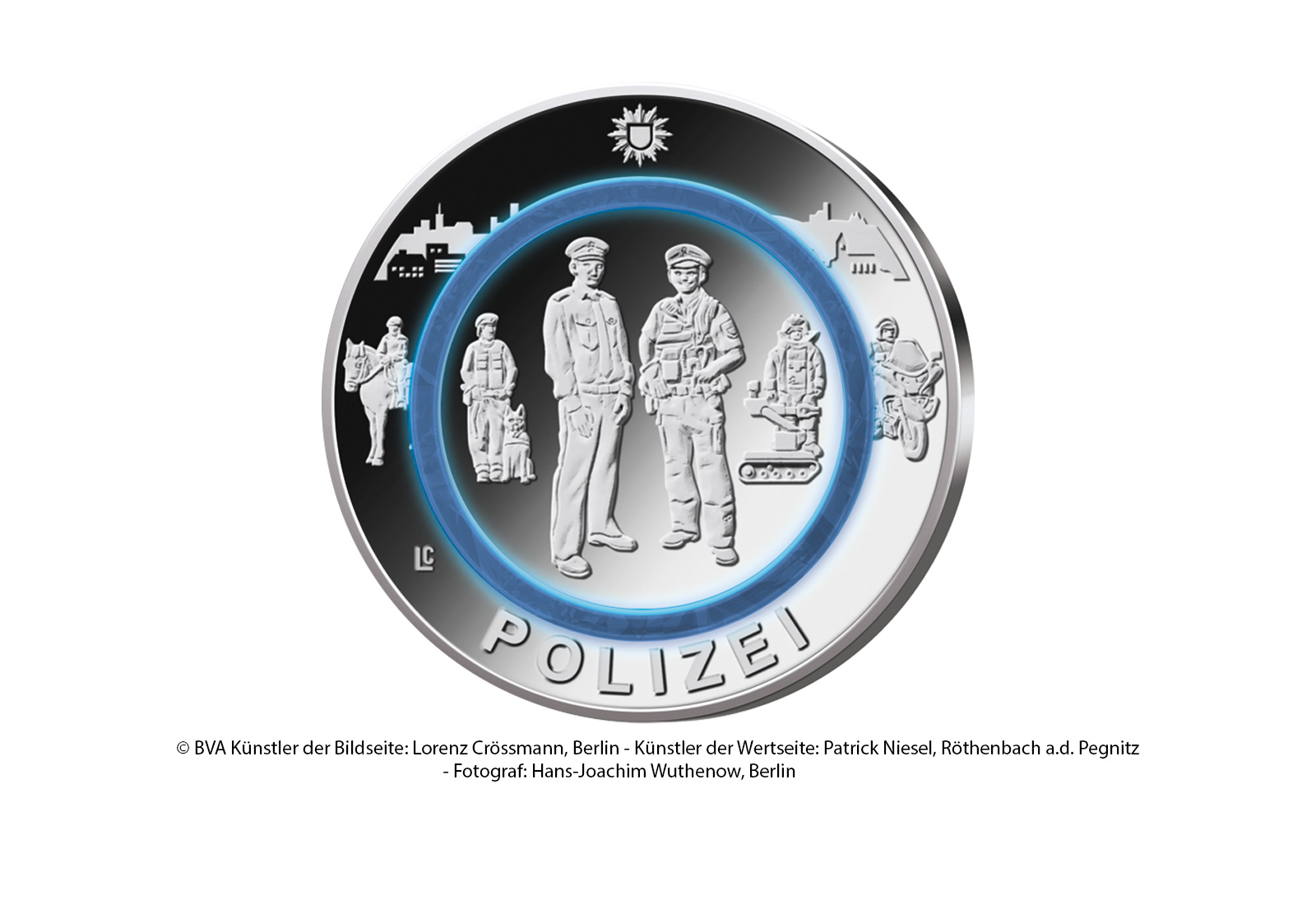 10 Euro 2024 Deutschland Polizei - Im Dienst unserer Gesellschaft st Prägestätte A