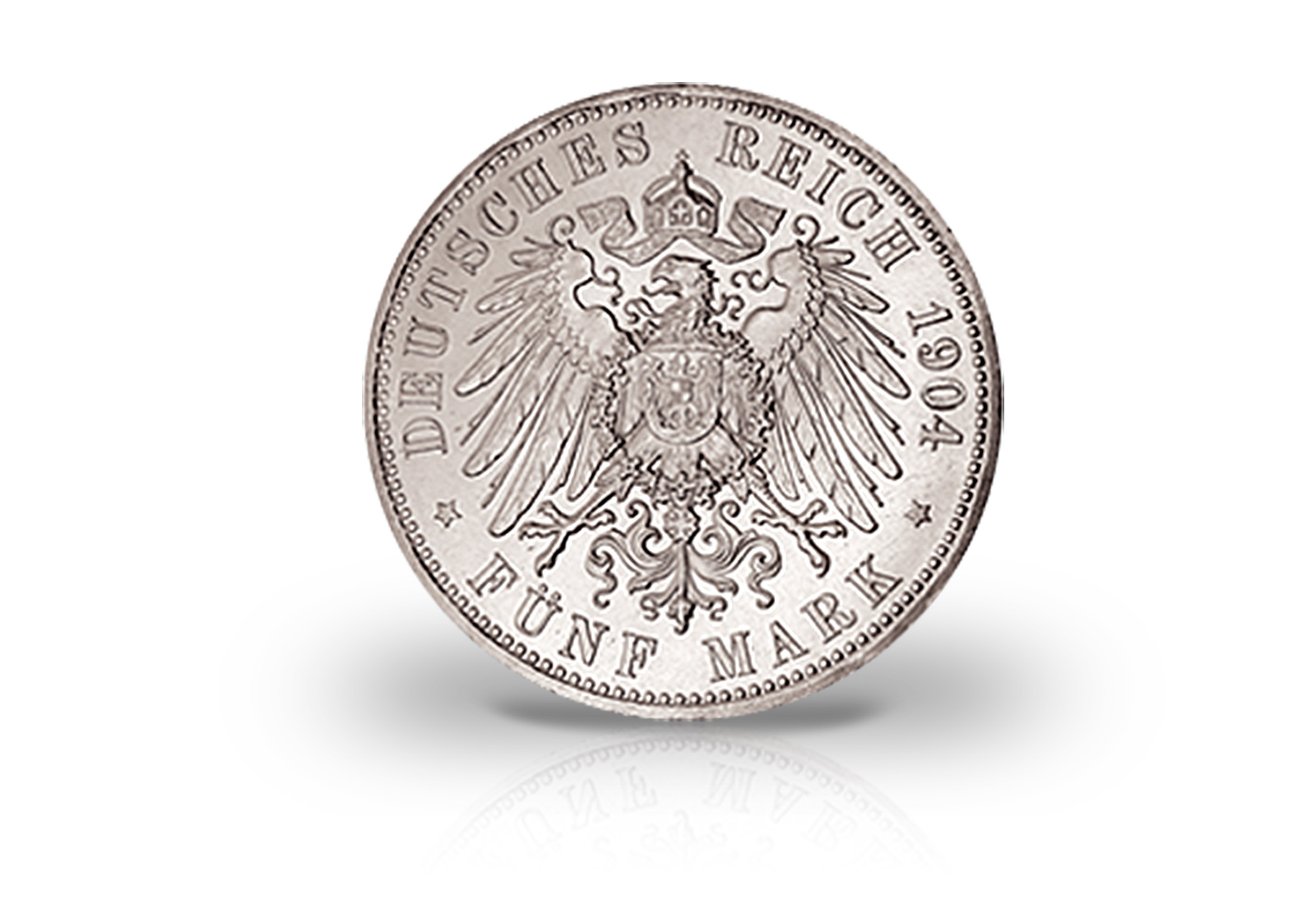 5 Mark 1904 Deutsches Kaiserreich Hessen Philipp der Großmütige Jaeger-Nr. 75