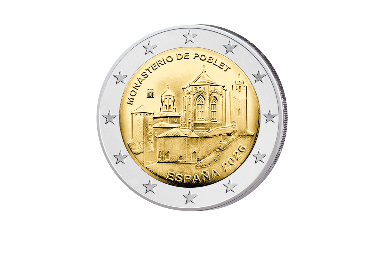 2 Euro 2026 Spanien Kloster von Poblet