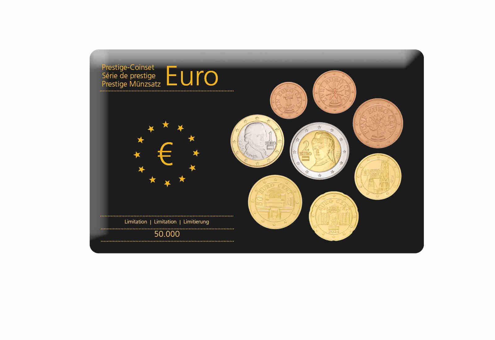 Eurosatz 2024 Österreich im Blister bfr.