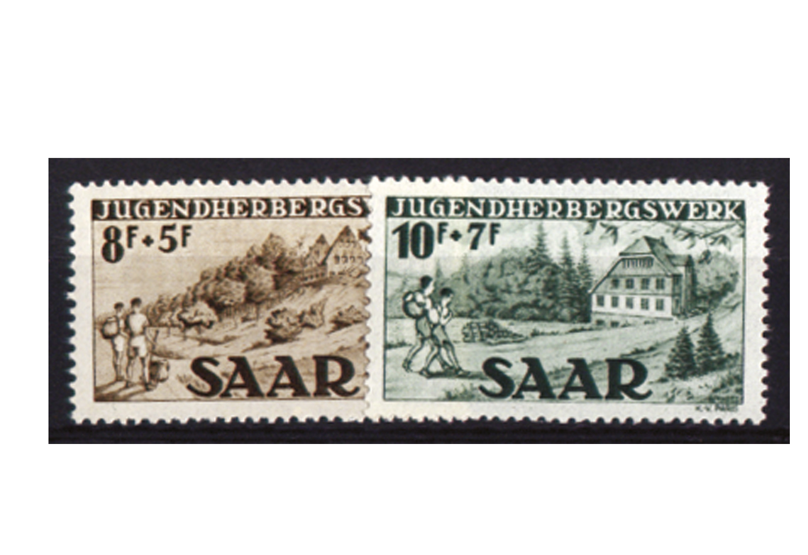 Briefmarke Saar 262/263 gestempelt