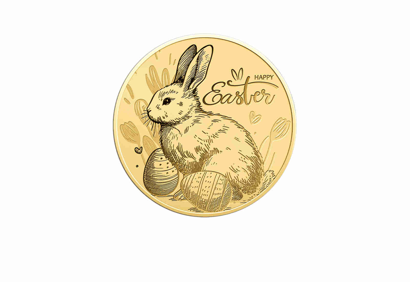 Coincard Happy Easter 999/1000 GoldGeschenk Ostern