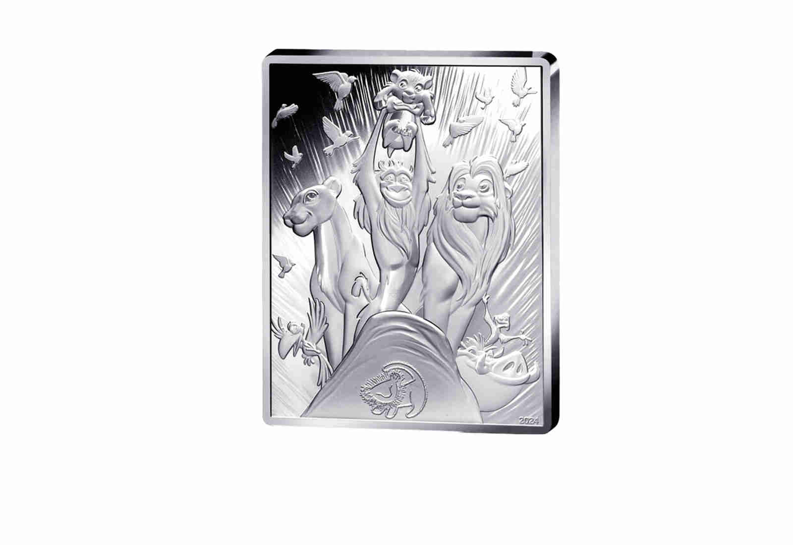 10 Euro Silber 2024 Frankreich 30 Jahre König der Löwen eckig PP