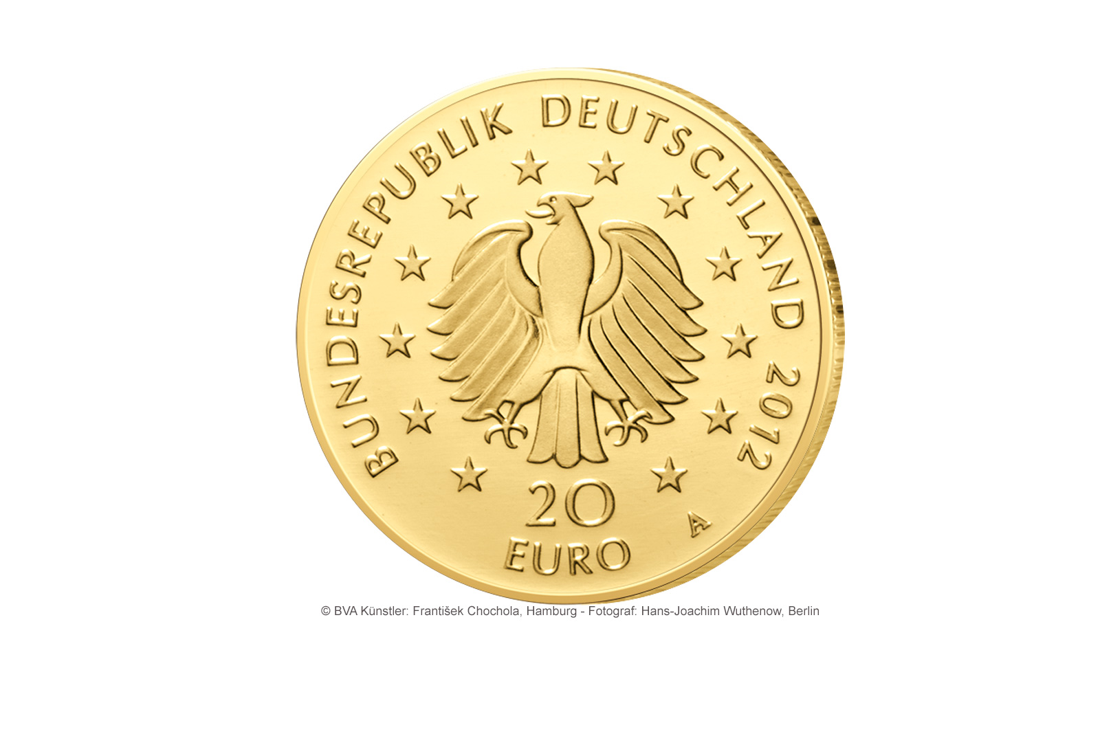 20 Euro 2012 Goldmünze Deutschland Fichte Prägestätte unserer Wahl