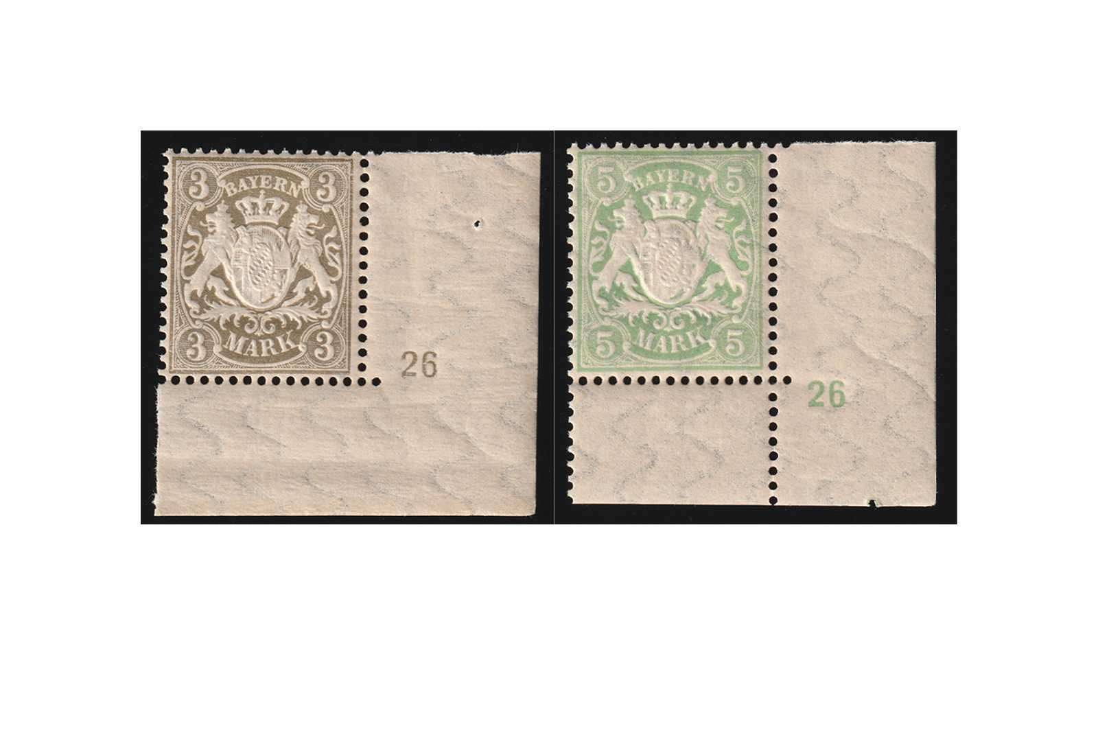 Briefmarken Bayern MiNr.: 69-70 **