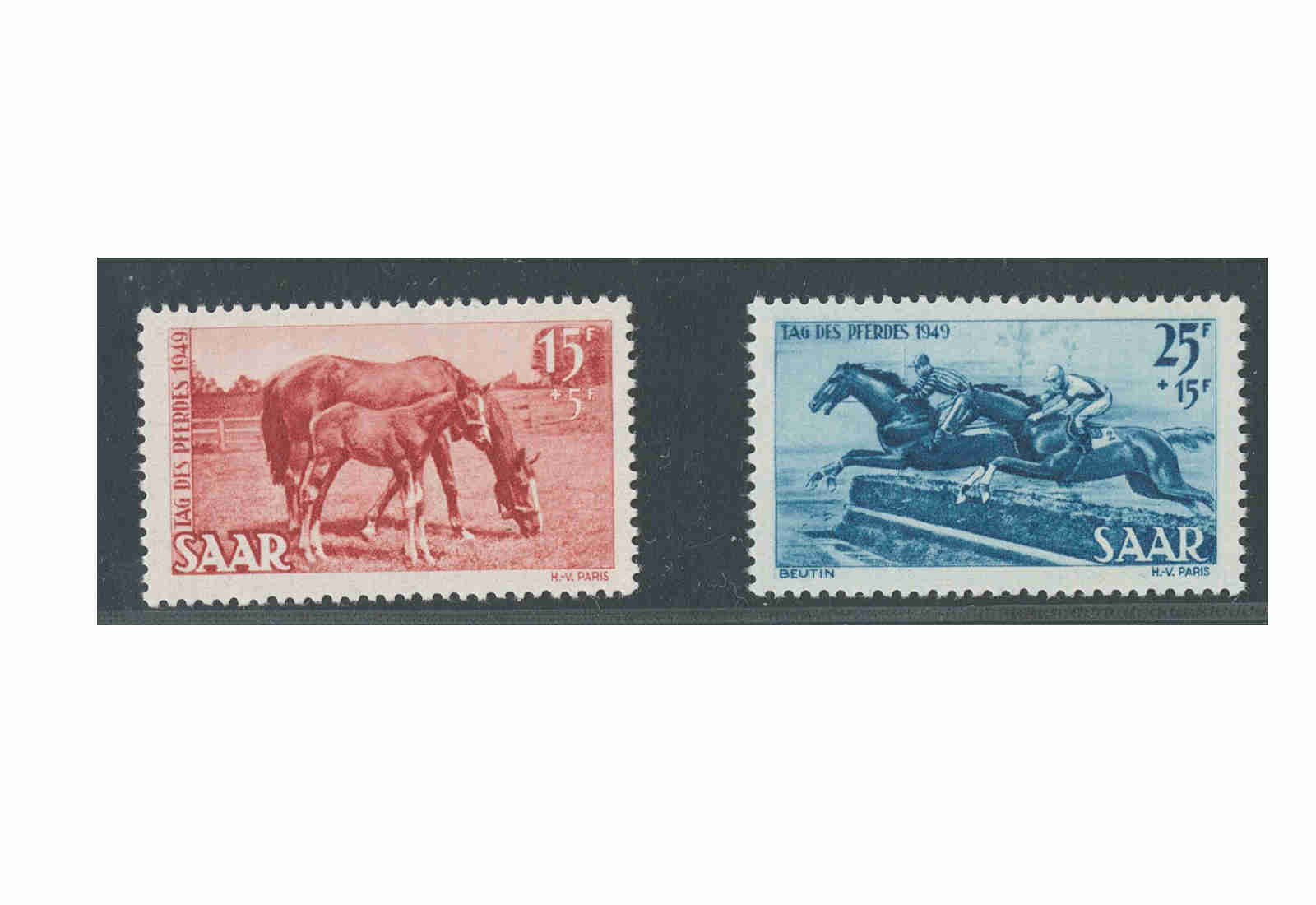 Briefmarke Saar 265/66 gestempelt