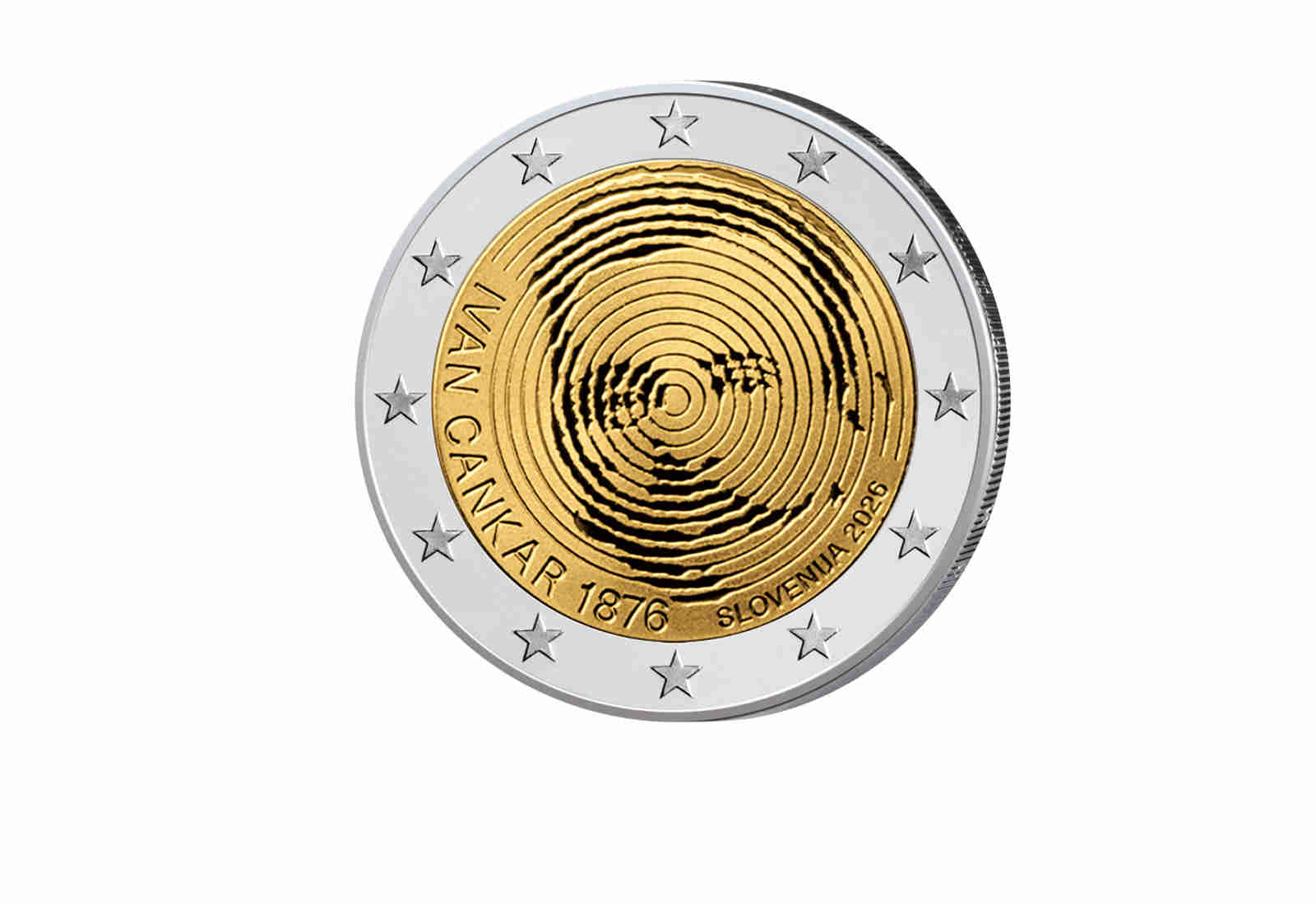 2 Euro 2026 Slowenien 150. Geburtstg Ivan Cankar