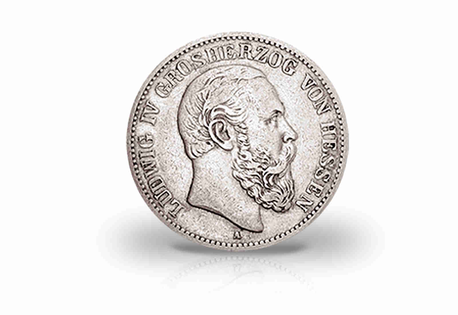 5 Mark 1888 Deutsches Kaiserreich Hessen Ludwig IV. Jaeger-Nr. 69
