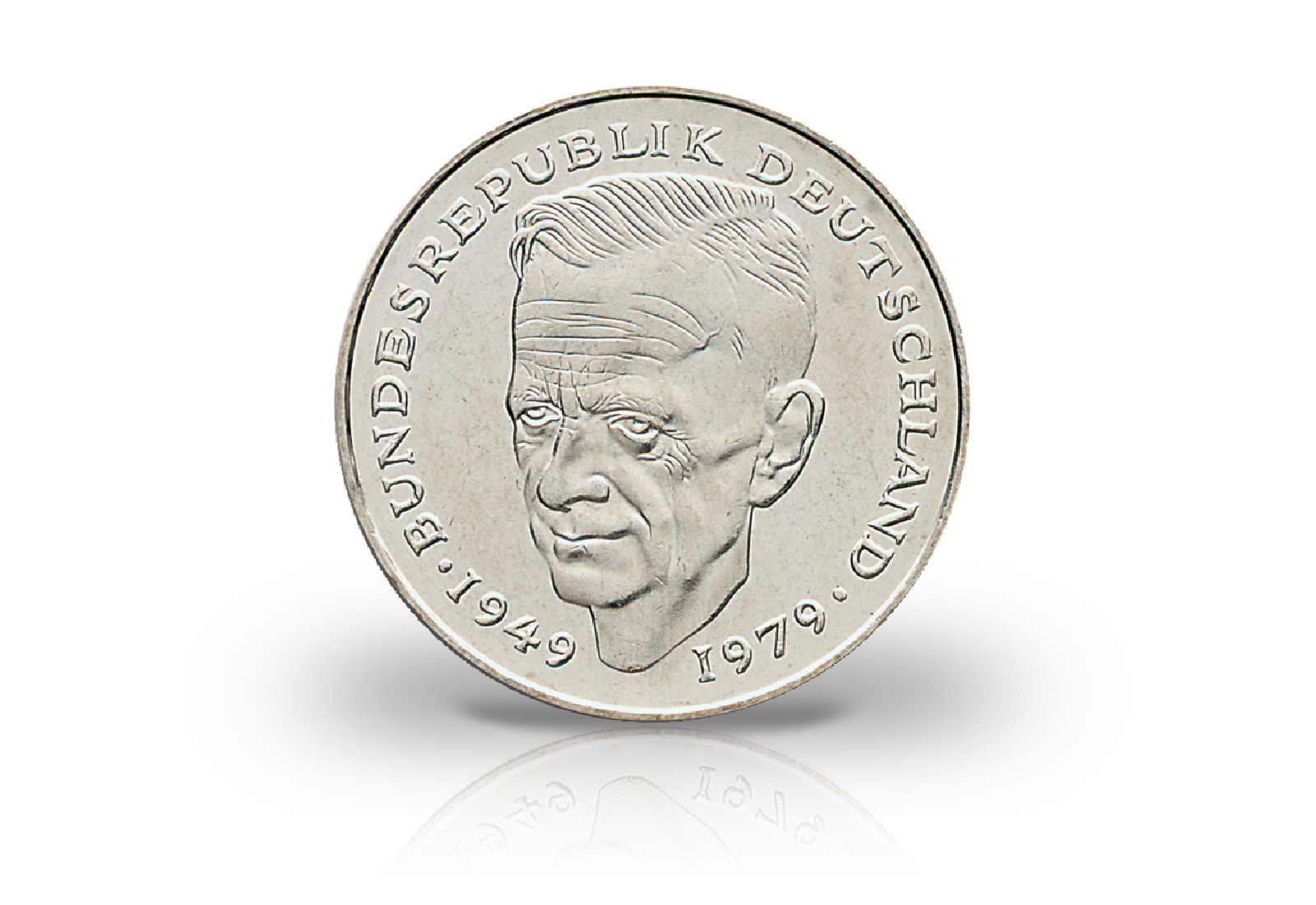 2 DM 1979-1993 BRD Kurt Schumacher 63er Set Jaeger-Nr. 424