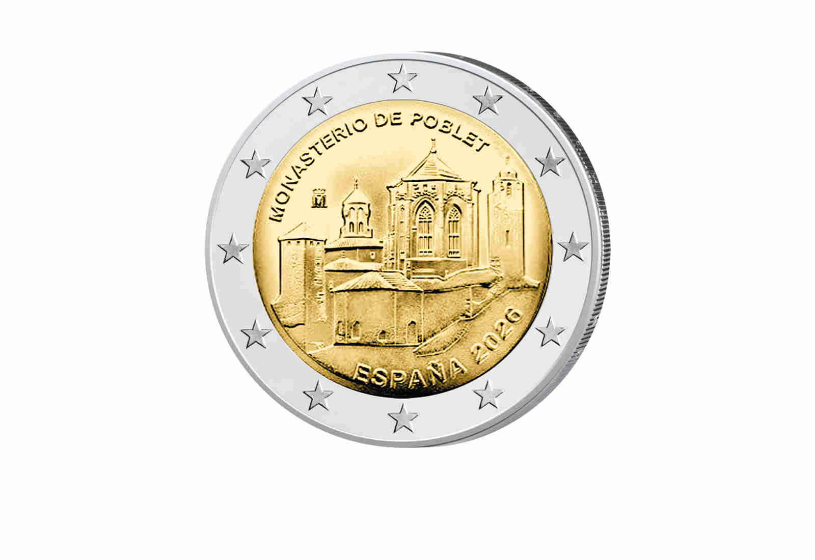 2 Euro 2026 Spanien Kloster von Poblet